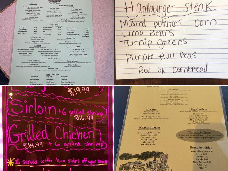 Junction Inn Restaurant Menu