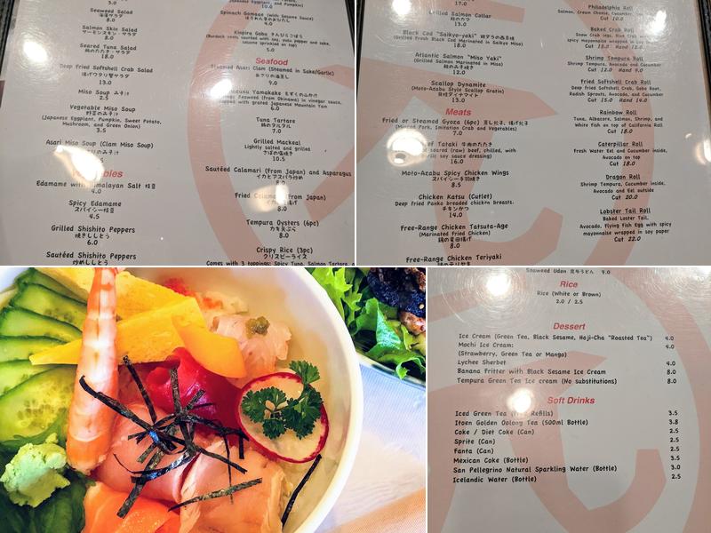 Moto Azabu Sushi Bar & Grill Menu