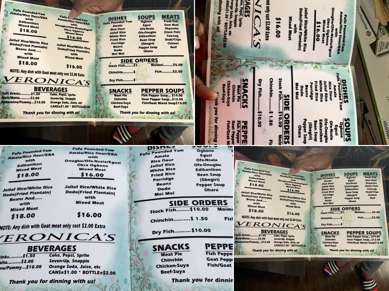 Tericka 1 Menu
