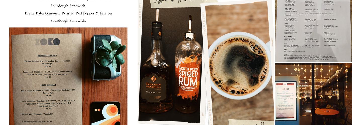 XOKO Bakehouse and Coffee Bar Menu