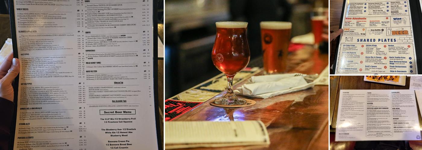 Barrelhouse 101 Menu