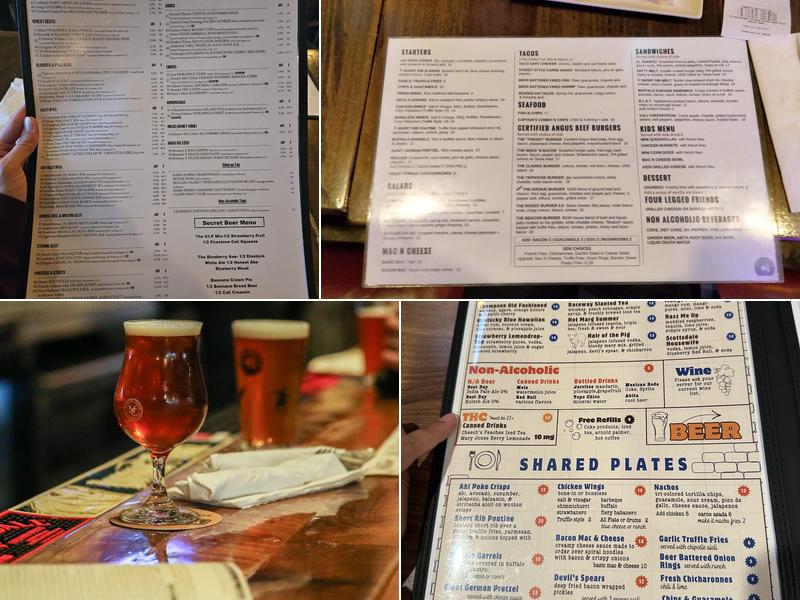 Barrelhouse 101 Menu
