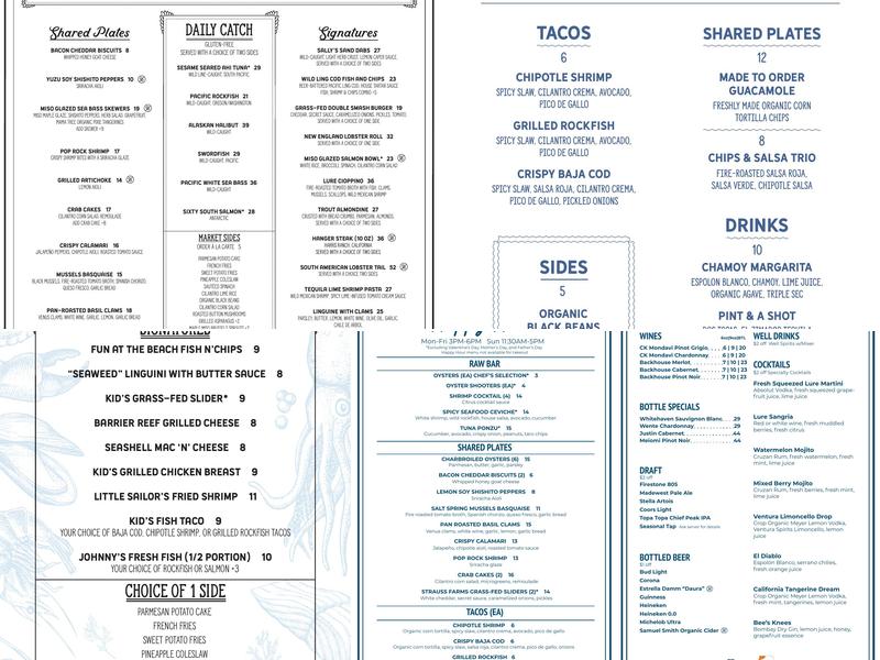 Lure Fish House Menu