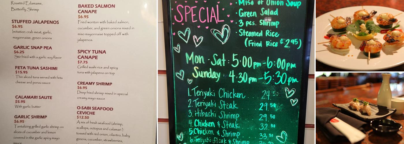 Ó-Sabi Restaurant Menu