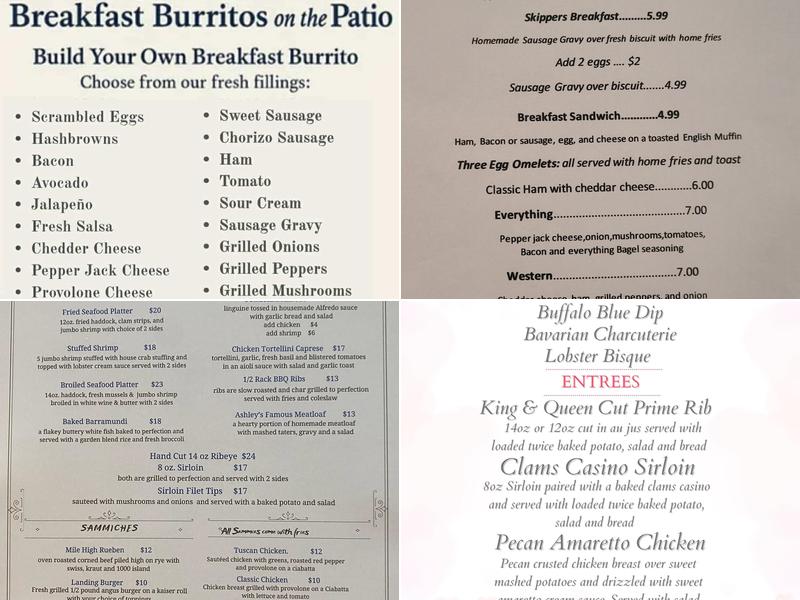 Marks Landing Menu