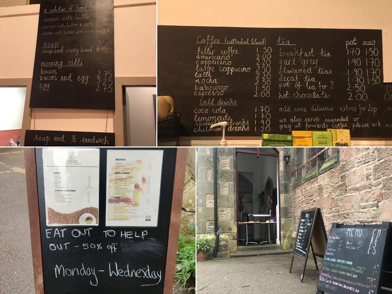 Cafe Ness by the Cathedral Menu