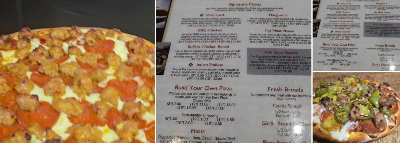 RED DEVIL PIZZA*COVINA* Menu
