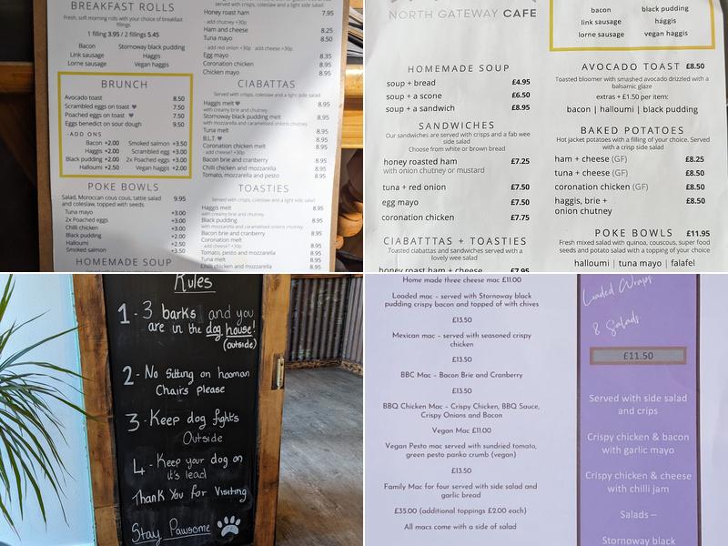 North Gateway Cafe Menu