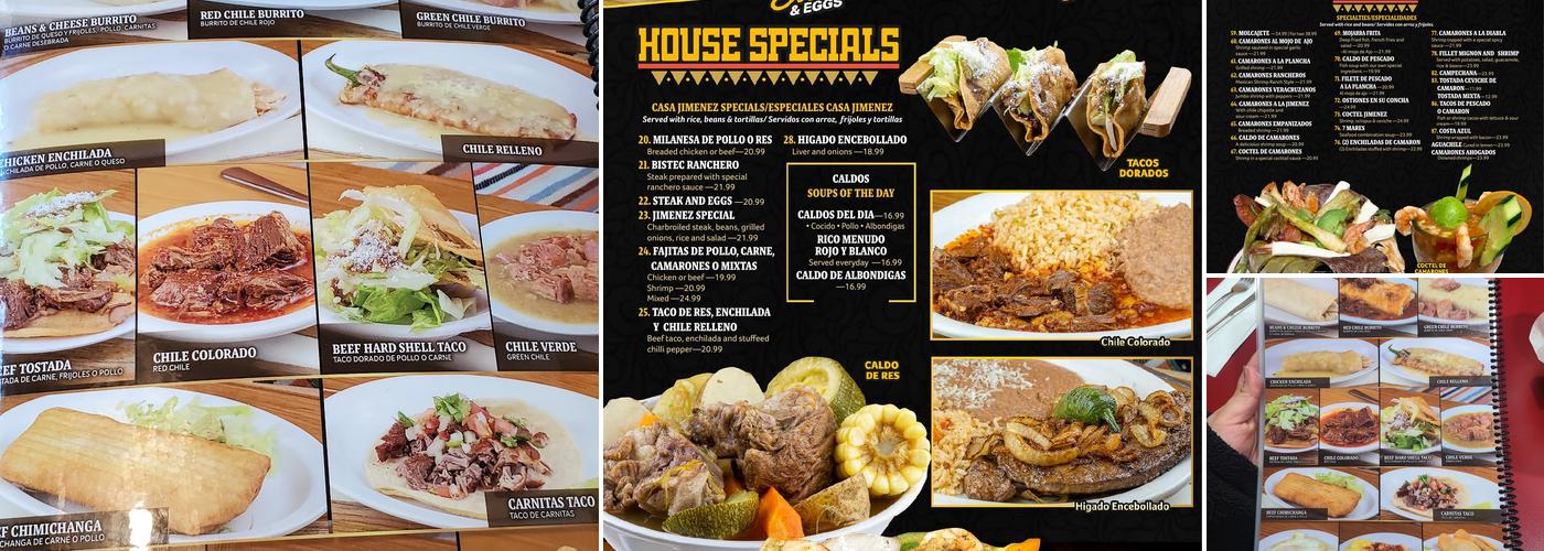 Casa Jimenez Baldwin Park Menu