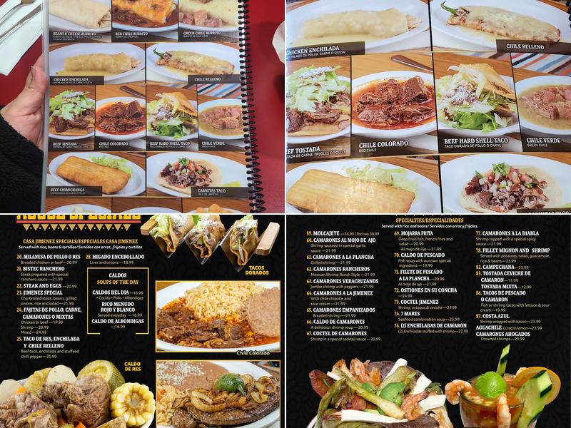 Casa Jimenez Baldwin Park Menu