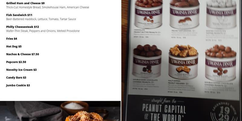 The Pointe Menu