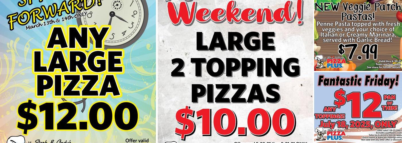 Pizza Plus Menu