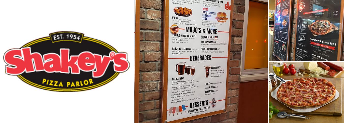 Shakey's Pizza Parlor Menu