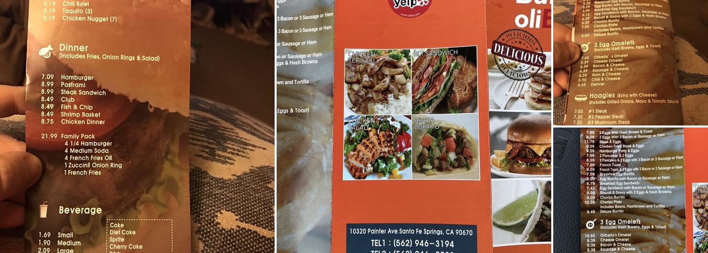 Burger Olibella Menu