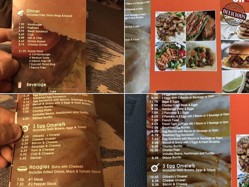 Burger Olibella Menu