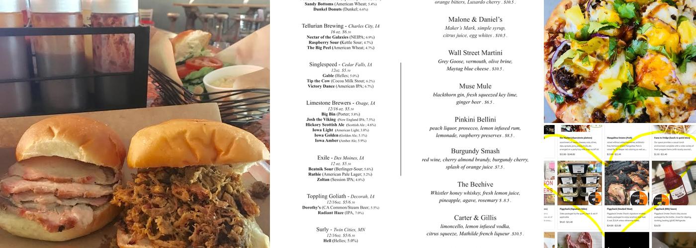 Piggyback Smoke Shack Menu