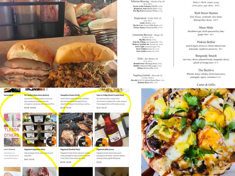 Piggyback Smoke Shack Menu