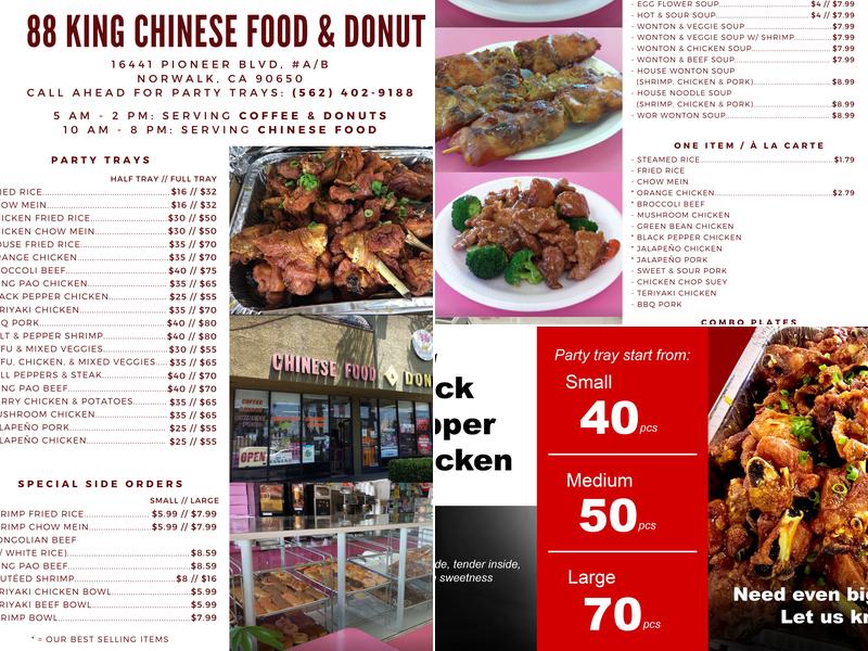 88 King Menu