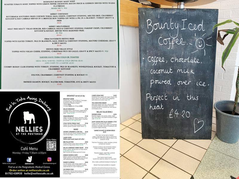 Nellie's at the postgrad Menu