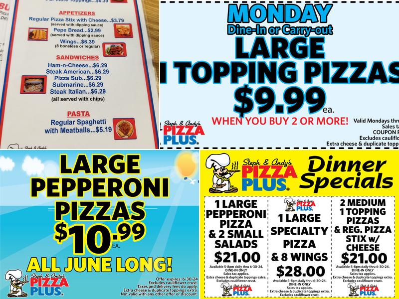Pizza Plus Menu