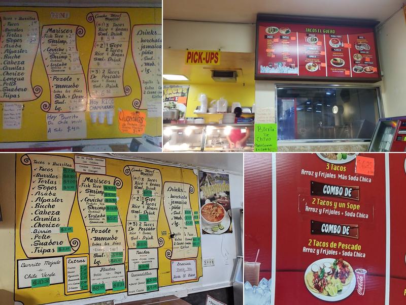 Tacos Los Gueros Menu