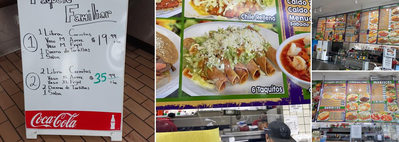 Three Amigos Menu