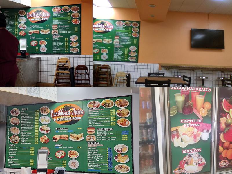 Caribbean Juice & Mexican Food Menu