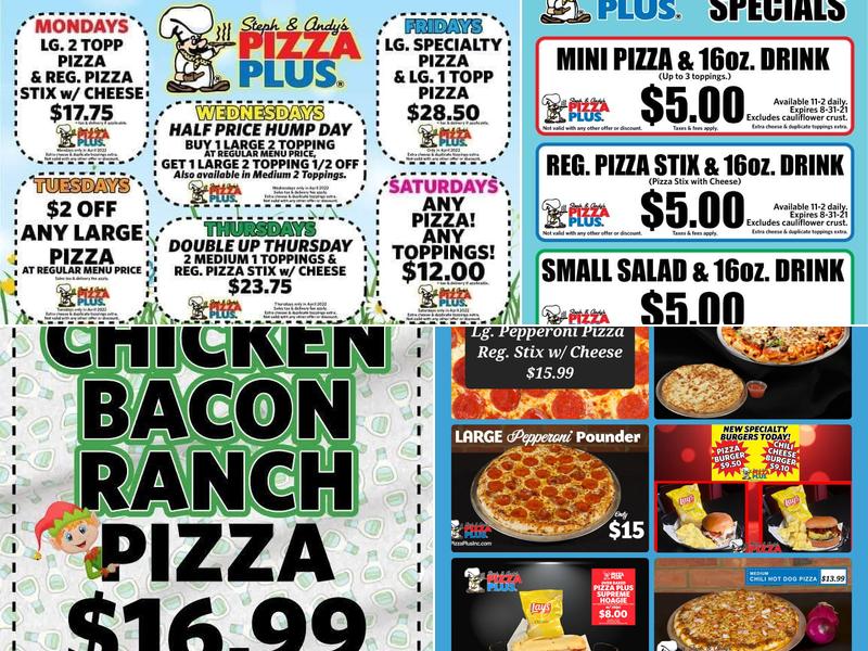 Pizza Plus Menu