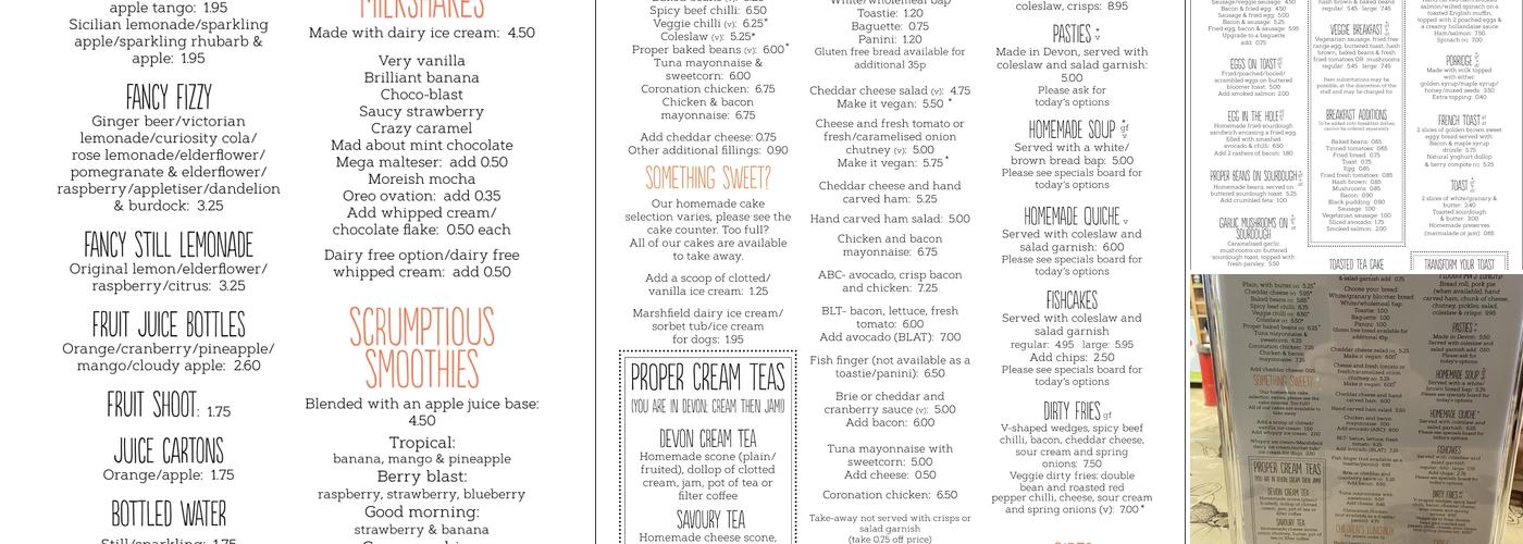 One Market Street Cafe Menu