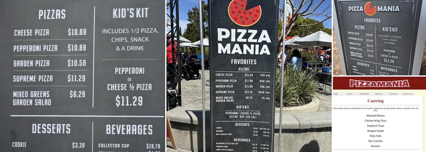 Pizza Mania Menu