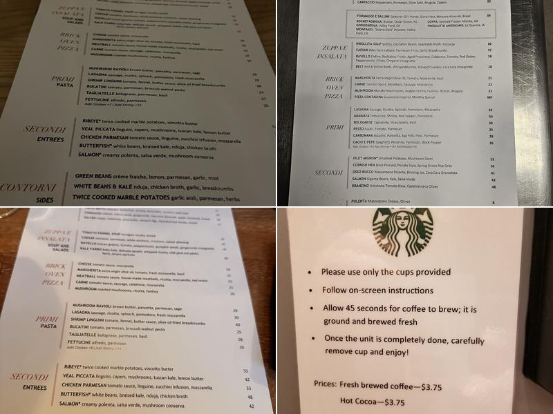 Ravello Menu