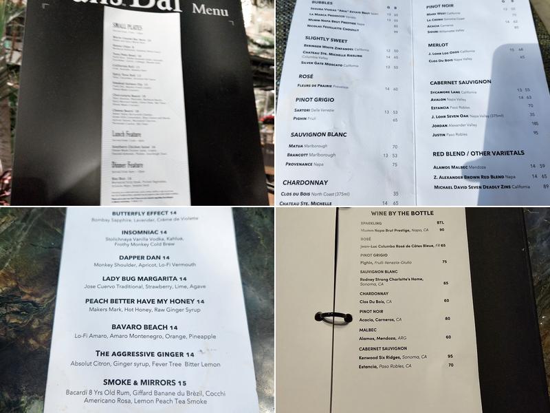 The Falls Bar & Lounge Menu