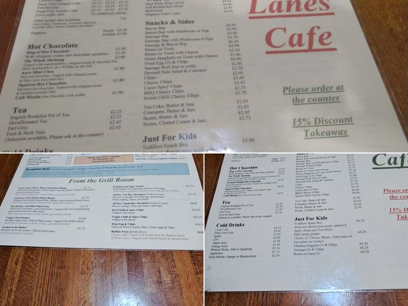 Green Lanes Cafe Menu