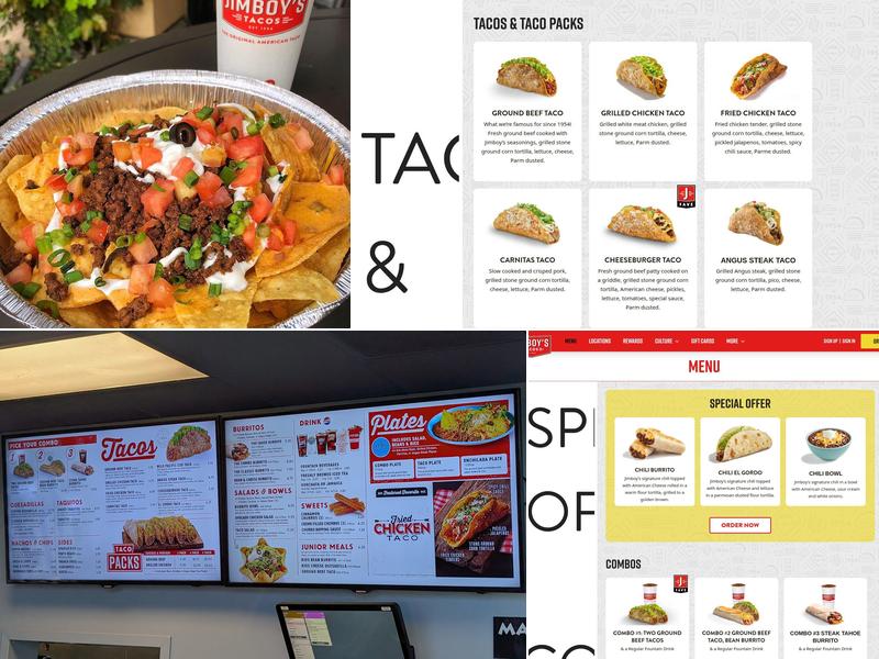 Jimboy's Tacos Menu