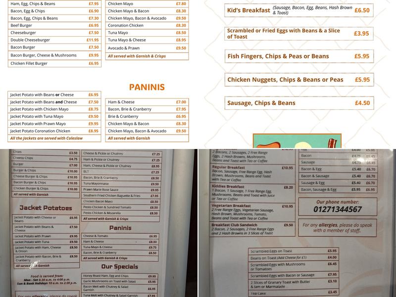 Coffee Lounge Menu