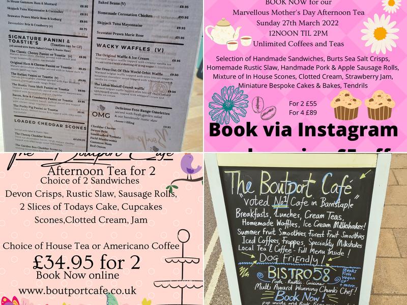 The Boutport Cafe Menu