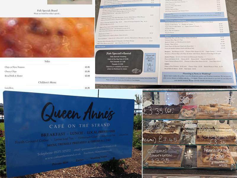 Queen Anne's Cafe on the Strand Menu