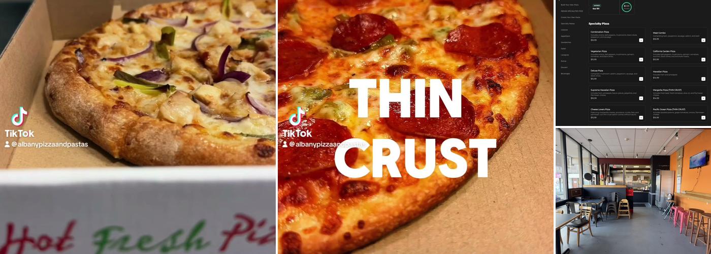 Albany Pizza and Pastas Menu