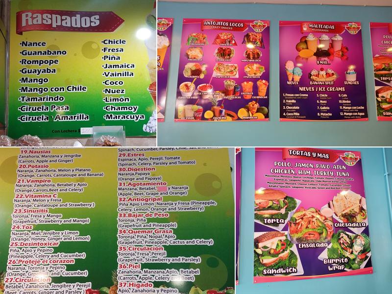 Bionicos Yahualica Menu