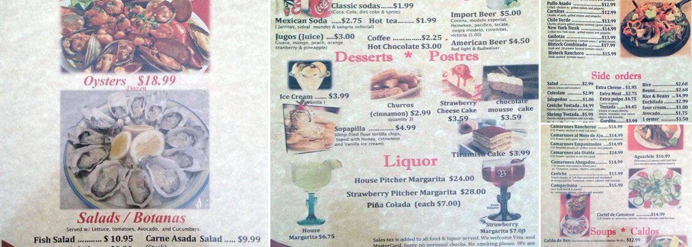 La Plazuela Menu
