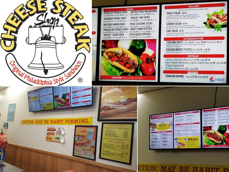 The Cheese Steak Shop Menu