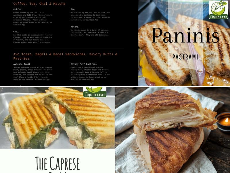 The Liquid Leaf Menu