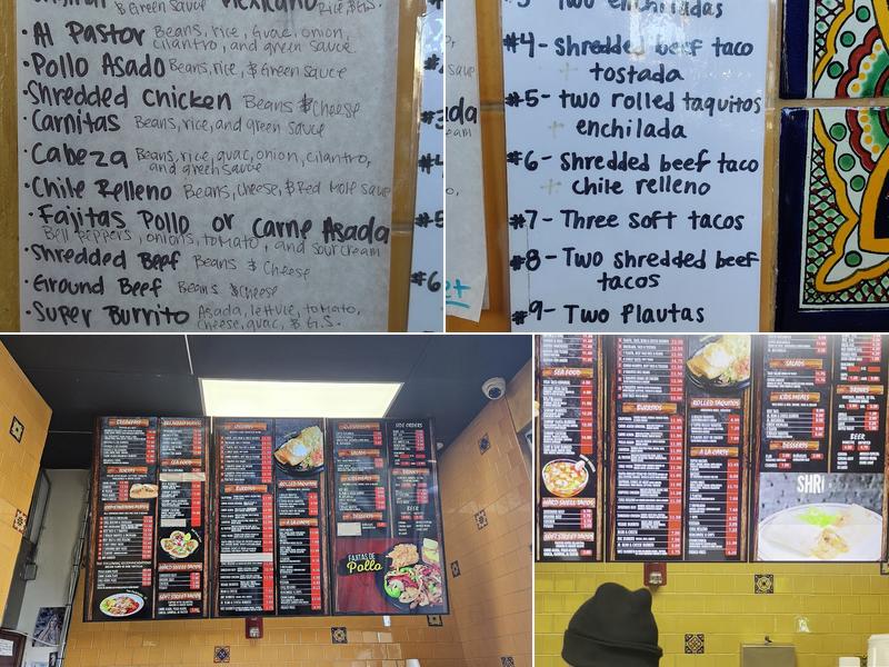 El Ranchito Taco Shop Menu