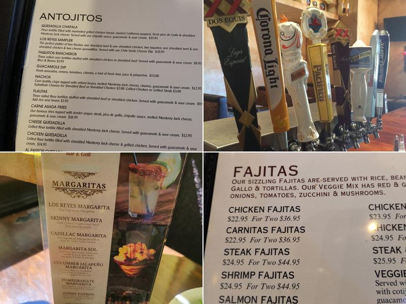 Los Reyes Bar & Grill Menu