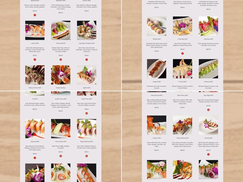 Hana Sushi Murrieta Menu