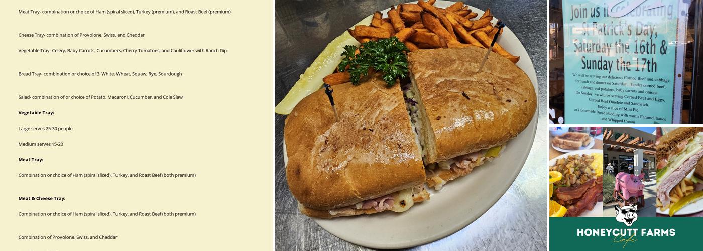 Honeycutt Farms Menu
