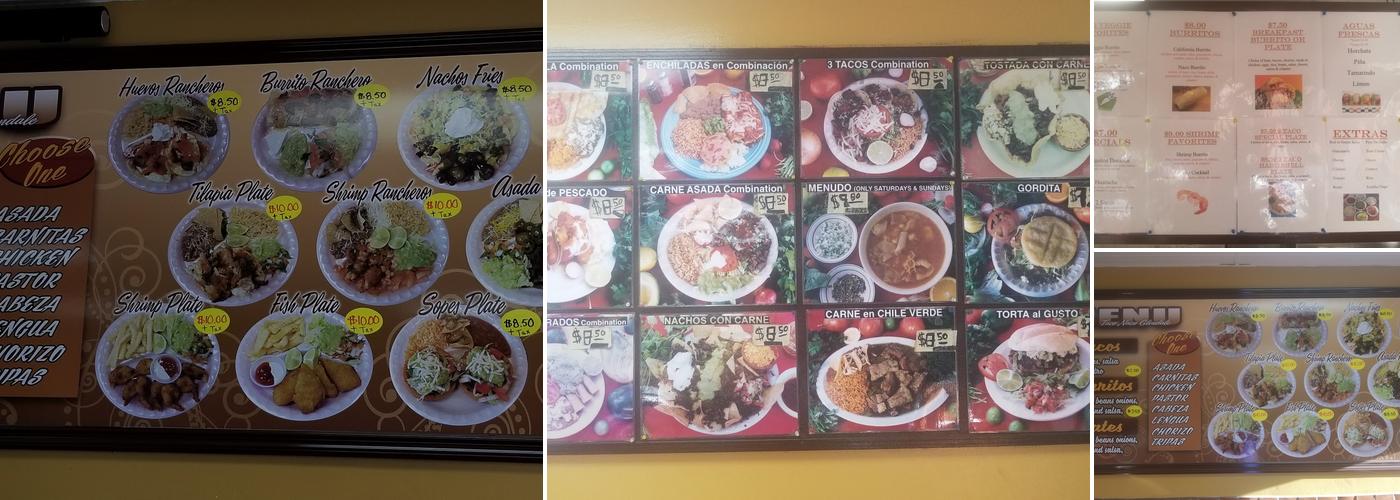 Taco Naco Menu