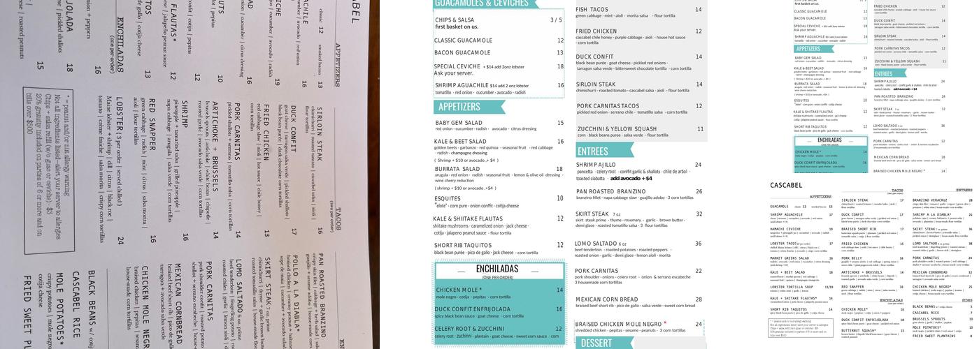 Cascabel Menu