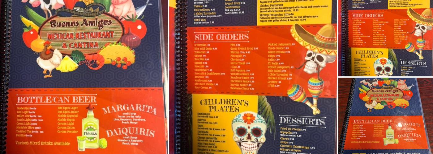 Buenos Amigos Menu