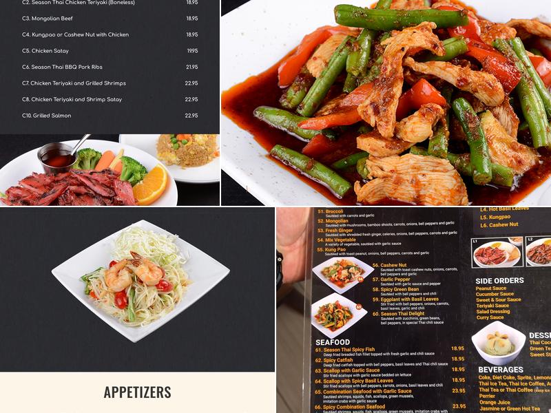 Season Thai Cuisine Menu